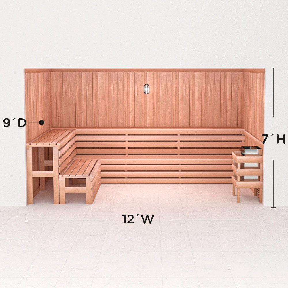 Precut Home Sauna Kit - by Scandia -  2 to 10 Person