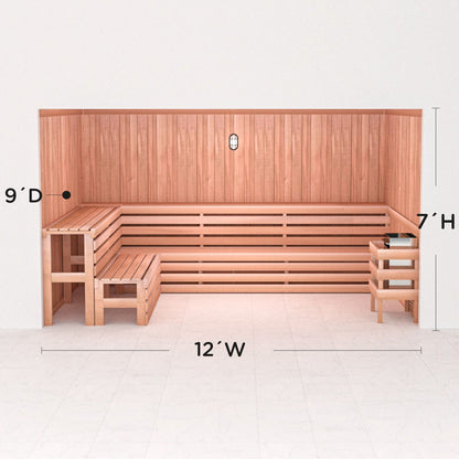 Precut Home Sauna Kit - by Scandia -  2 to 10 Person