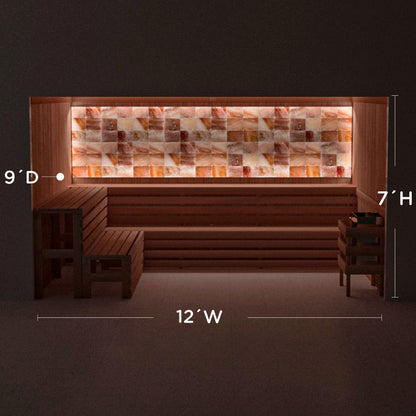 Himalayan Salt Home Sauna Kit Perimeter Lighting