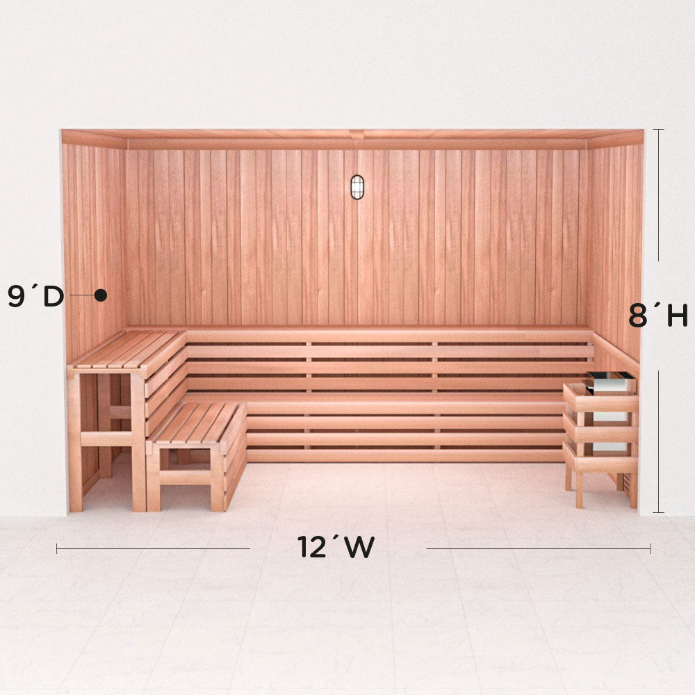 Precut Home Sauna Kit - by Scandia -  2 to 10 Person