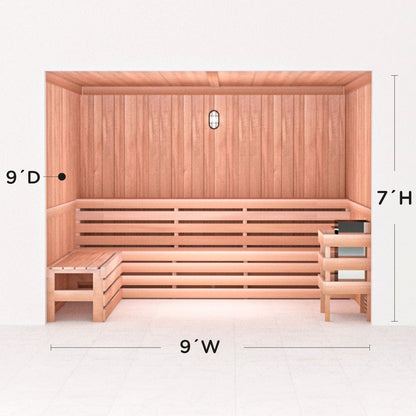 Precut Home Sauna Kit - by Scandia -  2 to 10 Person