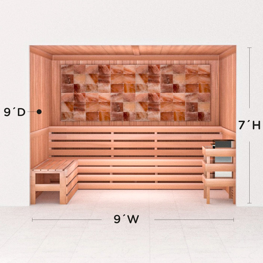 Precut Home Sauna Kit - Himalayan Salt Sauna - No Lighting