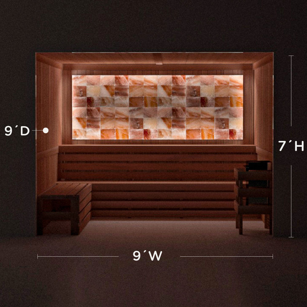 Himalayan Salt Home Sauna Kit Perimeter Lighting