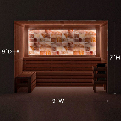 Himalayan Salt Home Sauna Kit Perimeter Lighting