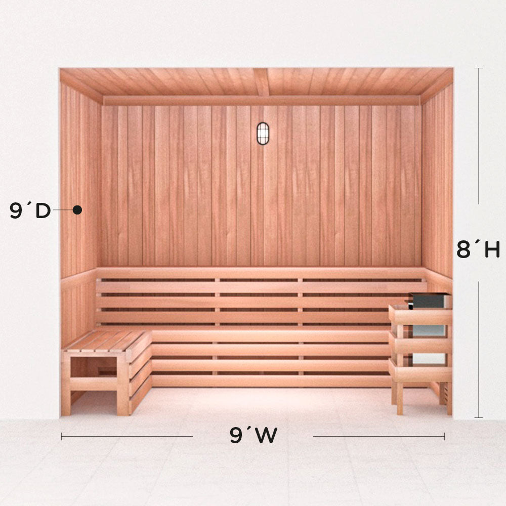 Precut Home Sauna Kit - by Scandia -  2 to 10 Person