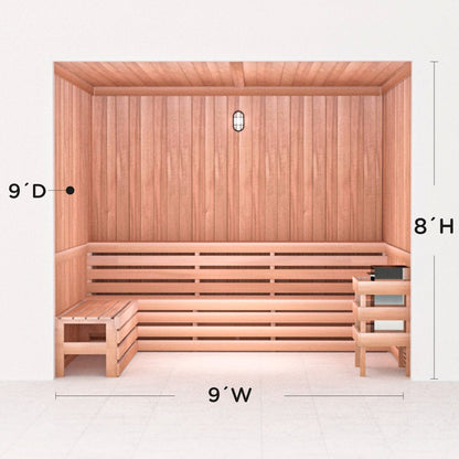 Precut Home Sauna Kit - by Scandia -  2 to 10 Person