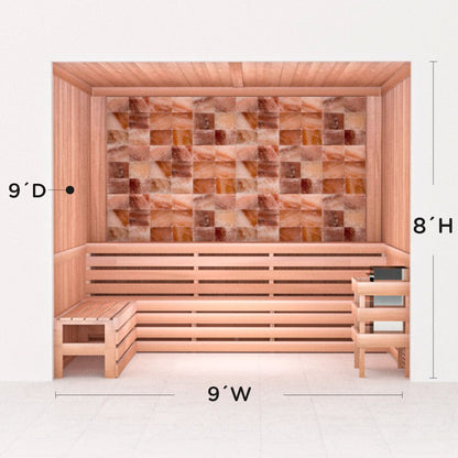 Precut Home Sauna Kit - Himalayan Salt Sauna - No Lighting