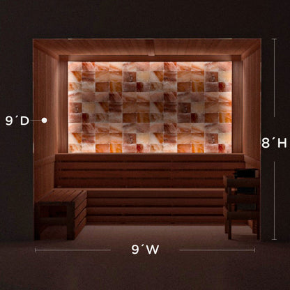 Himalayan Salt Home Sauna Kit Perimeter Lighting