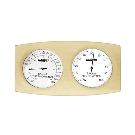 Harvia Pine Sauna Thermometer/Hygrometer