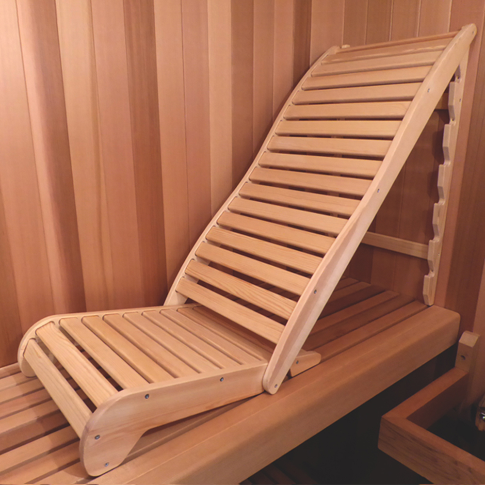 Wooden Lounge Reclined Sauna Chair