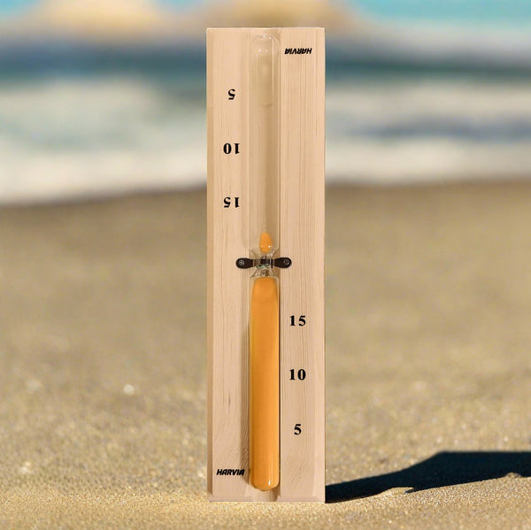 Harvia Helmi Sand Timer Sauna Hourglass | Chocolate | Terracotta | Ivory