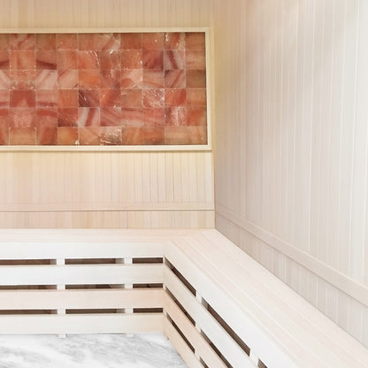 Beautiful home sauna benches