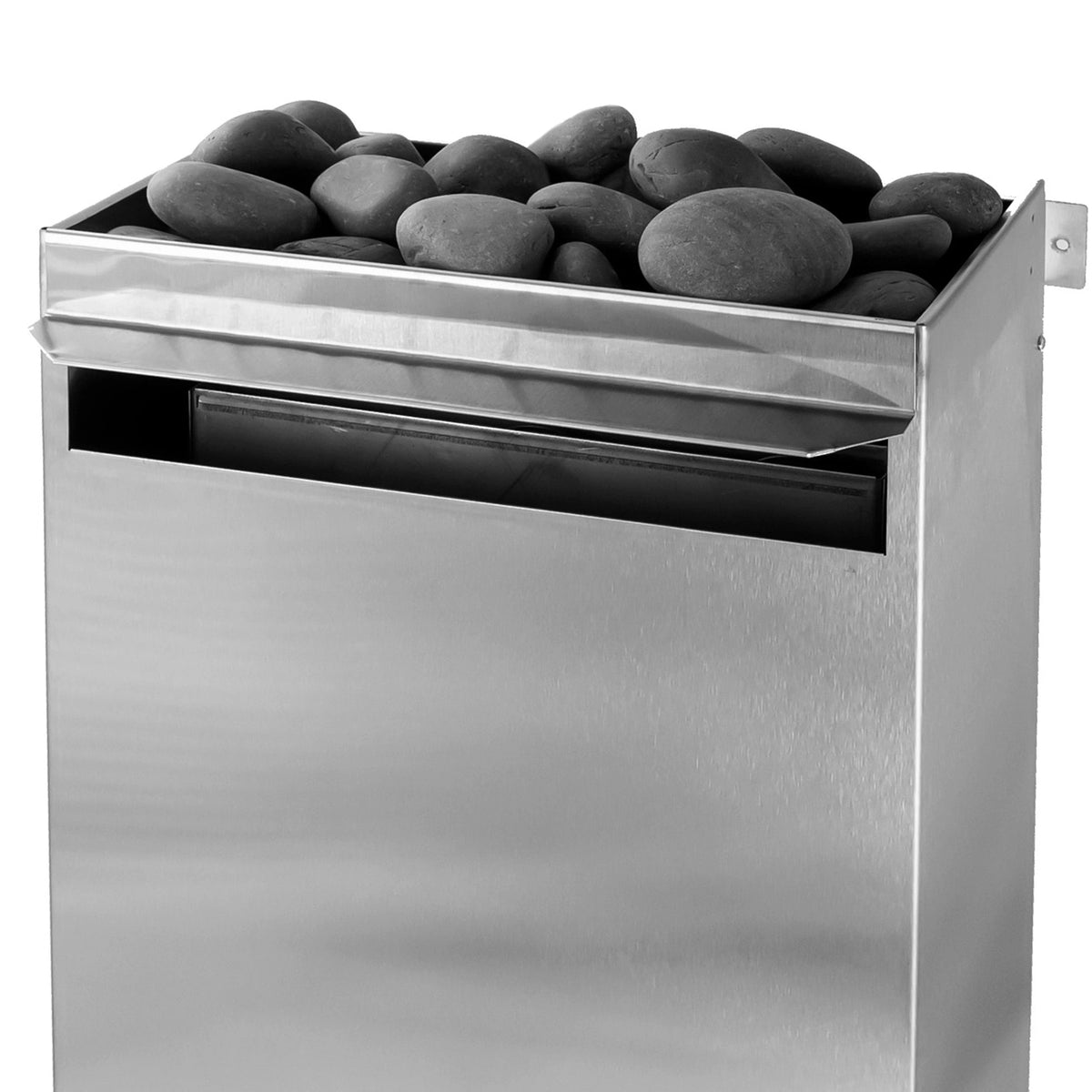 Close-up detail of the Scandia medium electric sauna heater