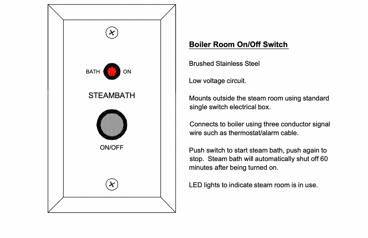 Amerec boiler room thermostat control, IT1 / IT2