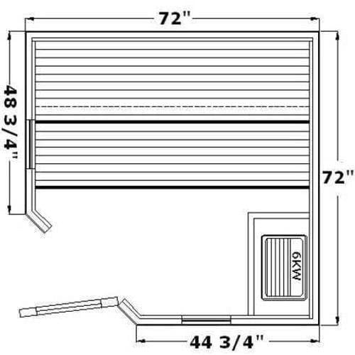 Catalina CM66 DIY Sauna Kit (3-4 People) - Saunas.com