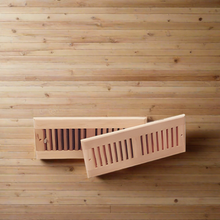 Finlandia 4" x 10" Cedar Louvre Sauna Vent Set - Saunas.com