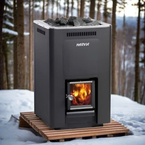 Harvia 36 Heater Wood Burning Sauna Stove - Saunas.com