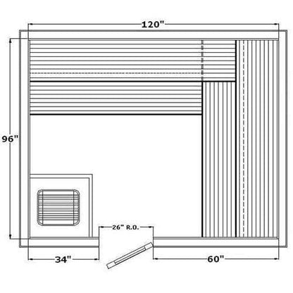 Avalon AP Indoor Sauna for 4-8 People - Saunas.com