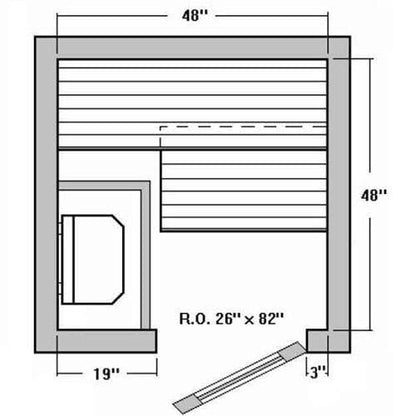 Avalon AP Indoor Sauna Kit for 1-3 People - Saunas.com