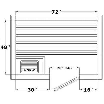 Avalon AP Indoor Sauna Kit for 1-3 People - Saunas.com