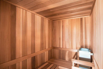 Interior of a Scandia traditional modular sauna