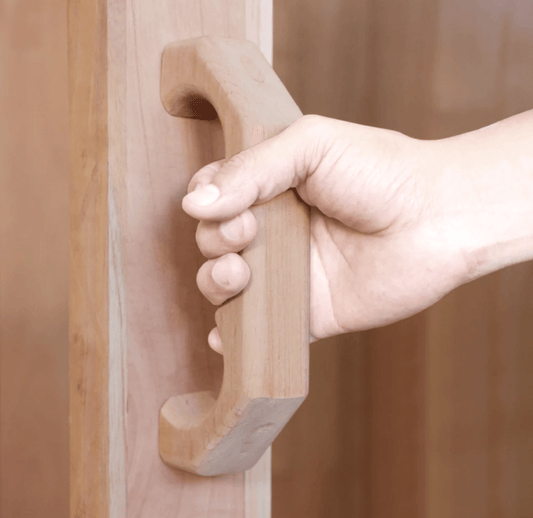 Classic cedar sauna door handle